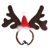 Dog Apparel Christmas Pet Headband Deer Horn Hat Costume Puppy Cat Cosplay Party Dress Up Product Supplies C42Dog