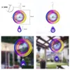 Arts And Crafts Wind Spinners 6 Inch 3D Rotating Chime Garden Hanging Stainless Steel Mirror Reflective Drop Delivery Home Dhmcw