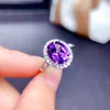 Clusterringe 925 Silber Verkauf Topas Amethyst Citrin Peridot Rot Granatapfel Ei Ring Damen Party Geburtstag Schmuck Geschenk