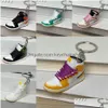 Key Rings Desinger Hightop schoenketen Fashion Party Sneakers Keychains Creative Gift Pendant Antilost Ring Drop Delivery Sieraden DH7CV