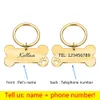 Nome identificativo dell'animale domestico intagliato dell'etichetta di identificazione dell'animale domestico del collare personalizzato per gli accessori dell'animale domestico dell'etichetta del cane e del gatto Dropshipping L230620