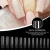 False nagels 120 stcs/doos Volledig deksel xxl vierkante nagelstips Wel/Natuur druk op Coffin Manicure Tool extra lange nep -tip