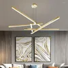 Pendant Lamps Postmodern Contracted Droplight Gold/black Hanging Lights Kitchen Living Room Adjustable Industrial Lighting Led Ceiling Lamp