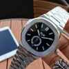 Luksusowy nowy zegarek automatyczny mechanizm komfortowy pasek ze stali nierdzewnej oryginalne zapięcie super świecący męski zegarek 4