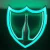 Green Light Dom Perignon Prezenter butelek Prezenter Shield Glorifier Neon Display Display VIP Service na nocny klub weselny