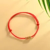 Charm Bracelets KELITCH Golden Beads Lucky Red Rope Handmade Women Fashion Ethnic Bangles Friendship Jewelry Gifts Wholesale