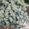 Couronnes De Fleurs Décoratives 16 Têtes Bouquet D'eucalyptus Arbre 1 Bouquet De Soie Feuilles Artificielles Décoration De La Maison DIY Arrangement De Fleurs Plante Fau