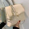 Sacs de soirée sac chaîne épaule petites femmes 2023 été couleur Pure messager mode fille coréenne Texture carré Bolsas Feminina