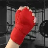 1Set2pcs Nieuwe bokswraps Punching Hand Wrap bokstraining Muay Thai Handschoenen Trainingspols Protect 2 kleuren3083