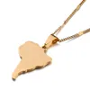 Pendant Necklaces Stainless Steel Map Of South America Necklace Pendants Trendy Charm Jewelry