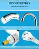 Heaters Electric Water Heater 220V Electric Instant Water Heater Shower Cold Heating Faucet For Kitchen Bathroom EU Plus