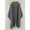 Calças femininas Miyake Pleated Spring e Summer Design Kelpe