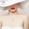2022 Hot Sell New Design Trendy Charm Halsband smycken Heart Pendant 925 Sterling Silver Chain Necklace for Women Fashion Gift