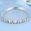 Bangle Nine Transfer Beads Bracelet Высококачественный металл для женских подарков модные украшения