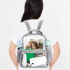 Schultaschen 2023 Hohe Temperaturbeständigkeit Klarer Rucksack Mini Transparent PVC Weibliche Wasserdichte Sommermode Handtaschen für Festival