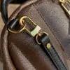 7A Дизайнерский роскошный рюкзак Canvas Bags Модные зеркальные сцепления сумочка Palm Mini Spring School Регулируемая плечевая ремешок Totes 44873 с коробкой L038