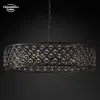 Spencer Round Chandeliers Modern Retro LED Glass Black Raindrop Pendant Light Fixture For Living Room Sovrum Matsal Hängande lampor