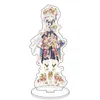 Keychains Zombie Land Saga Keychain Woman Acryl Stand Man Key Chain Holder Paren Keyring Anime Ring Llaveros Minamoto Sakura