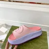 Designer Slides Dames Man Slippers Merk Sandalen Echt leer Slippers Flats Slide Casual Schoenen Sneakers Laarzen van Fen 002