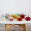 Home Decoration Flower Art, Artificial Flower Long Branch 2-Head Simuled Camellia LT423