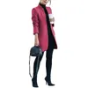 Women's Wool & Blends Autumn Winter Fashion Solid Color Stand Collar CoatWomen's