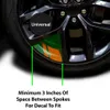 NIEUWE 1PCS sticker reflecterende autolijm vinyl waarschuwingsstickers hash mark streep racenwiel hub emblemen voor maat 16-21 "