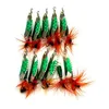 Lenpaby 10st Rooster Tail spinner bete Lure med målad pilblad för basöring 6cm 2 36 4 7G249W
