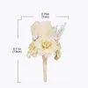 Dekorativa blommor och bröllop corsage Group Flower Wrist Sister Groom Simulation Bride Artificial