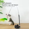 Toys Simulation Feather Bird Interactive Cat Toys with Aspirat Tup Tup Funny Cat Play Stick Wand Toys Chatten Cat Supplies pour les chats intérieurs