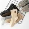 5 Wholesale Compression cotton Man Pairs/Set Women Socks Letter C Print Lady Short Sock For Cycling Cute Solid Breathable Mesh Ankle Summer Running