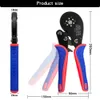 Tang Tubular Terminal Drimping Pliers Hand Tools VXC9 16 6 0.08 16mm2 30 5AWGミニ電気フェルルクリンパーセット