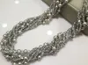 Choker Grey Freshwater Pearl Necklace Chokers Crystal Multilayer (also Can For Long Necklace) Designer