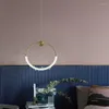 Lampy wiszące nordyc nowoczesne minimalistyczne osobowość kryształowa sypialnia sypialnia nocna lampa weranda mały żyrandol
