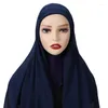 Foulards mode mousseline de soie femmes solide écharpe ensembles Long châle plaine doux Turban cravate tête enveloppes cou garde pour Femel bandeau voile