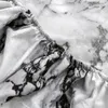 Ensemble de draps de lit King Size, doux et confortable, style nordique, en Fiber de micro marbre, imprimé, drap-housse, bande, 3 pièces, sans draps