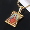 Collane con ciondolo Smalto Beata Vergine Maria Donne Ragazze Trendy Cristianesimo Gioielli portafortuna