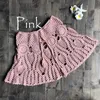 Swimwear New Sexy Crochet Tassel Beach Skirt Cotton Swimsuit Fused Skirt Casual Beach Running Lace See Through Slim Mini Skirts