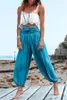 Women's Pants Wepbel Zipper Wide Leg Trousers Casual Pure Color Women All-Matching High Waist Yoga