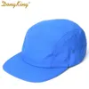 Dongking New 5 Phanels Classic Baseball Cap Short Brim Cap Taslon Splash Proof Fabric Quick Dry Dry Hat Flat Big Lig LJ22586