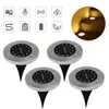 Lawn Lamps Solar Ground Light 12 LEDs Garden Disk IP65 Waterproof Outdoor In-Ground For Yard Courtyard