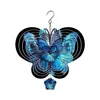 Sublimation Blanks Blank Wind Spinners Alluminum Large Butterfly Shape Spinning Hanging Patio Yard Decoration For Dvo
