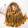 Missoni écharpe géométrique en coton et lin ondulé printemps été automne et hiver femmes châle Long Niche Scarf255e