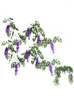 Dekorativa blommor 2st Home Artificial Wall Wedding 180 cm Fake Office El Ivy Wisteria Violet Party Supplies Hanging Decorations
