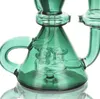 Vintage Premium Recycler Glass Bong Water Hookah rökrör med Bowl 9Inch Original Glass Factory Made Can Put Customer Logo av DHL UPS CNE