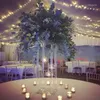 Party Decoration Wedding Road Lead Flower Table Stand Crystal Acrylic Centerpieces For