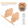 Wrap regalo 6 pezzi Contenitori per biscotti Dare dolci di carta scatola cupcake scatole Candy Wedding Cankdy Single