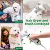 Albums 2in1 Portable PET DOGER Sécheur de chien Sécheur de poils et peigne Brusque Pet Pet Dryer Cat Coie Pouigt Dog Dog Fourn Blower Low Bruit Tempature