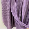 Calças femininas Miyake Pleated Spring e Summer Design Kelpe