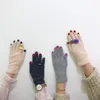 Pięć palców Rękawiczki szykowne lakier do paznokci kaszmirowe kreatywne kobiety wełniane aksamitne gęste ekran dotykowy Kobieta Zimowa ciepłe jazda 206o