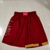 Short de basket-ball de l'équipe Just Don Retro Version chinoise Porter un pantalon de sport avec poche zippée Pantalon de survêtement Hip Pop Blanc Rouge Noir Bleu Violet Court